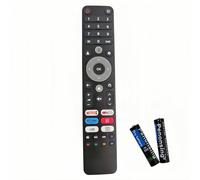 Concise Home Télécommande de Remplacement vocale dédiée pour téléviseur Intelligent PEAQ, Compatible Recherche Bluetooth et Touches de Raccourci, fournie avec 2 Piles - Noir