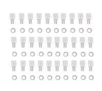 Concisea 30pcs 7mm étagère broches,Taquet Etagere Tablette Goupille Cheville Etagere en Metal Nickelé Pour Armoire à Meubles Support de Bureau Accessoires