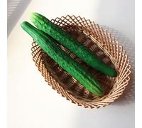 Concombre artificiel et légumes aubergines pour décoration d'hôtel, restaurant et accessoires photo, modèles de simulation réalistes fabriqués en matériau PU (concombre)