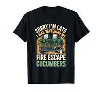 Concombres d'évacuation du feu | Humour de Jardin Urbain T-Shirt