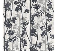 Concord Wallcoverings DC119075 Papier peint amovible autocollant temporaire à coller sur papier peint noir et blanc, 53,3 x 5 m, 28,7 m²