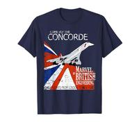 Concorde Retro Vintage British Aircraft Pilot T-Shirt T-Shirt
