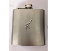Concorde WE-CONKR Airliner Flasque en acier inoxydable avec capuchon attaché au dessus 177 ml