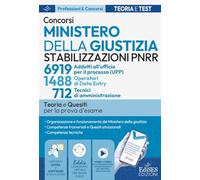 Concorsi riservati Ministero della Giustizia Stabilizzazioni PNRR: Teoria e test per tutte le prove