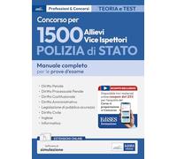 Concorso 1500 allievi vice ispettori polizia di stato. Manuale per le prove d'esame. Con espansione online. Con software di simulazione