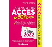 CONCOURS ACCES EN 50 FICHES: 2022