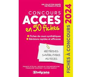 Concours ACCES en 50 fiches: 2024