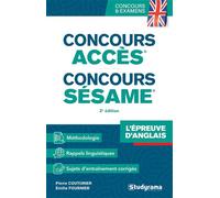 Concours ACCÈS® et SESAME® - L’épreuve d’anglais Méthodologie, sujets d'entrainement guidés et corrigés - Emilie Fournier - Studyrama Eds - broché - Méthode de langue
