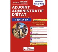 Concours Adjoint administratif d'État - Catégorie C - Tout-en-un: Concours 2024-2025