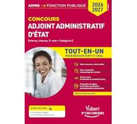 Concours Adjoint administratif d'État - Catégorie C - Tout-en-un: Concours 2026-2027