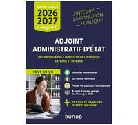 Concours Adjoint Administratif D'etat Interministériel - Ministère De L'intérieur Externe Et Interne Catégorie C - Tout-En-Un