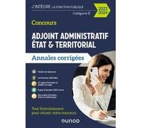 Concours Adjoint Administratif Etat & Territorial - Annales Corrigées