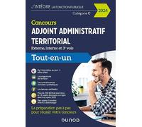 Concours Adjoint administratif territorial - 2024: Tout-en-un - Externe, interne et 3e voie