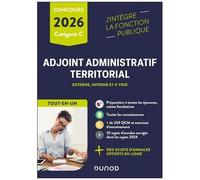 Concours Adjoint Administratif Territorial Tout-En-Un - Externe, Interne, 3e Voie, Catégorie C