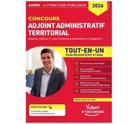 Concours Adjoint Administratif Territorial Tout-En-Un - Externe, Interne, 3e Voie, Examen Professionnel, Catégorie C