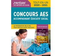 Concours AES - Accompagnant éducatif social - 2020-2021 Concours 2020-2021 2019-2020 - Frédéric Perrier - Dunod - broché - Scolaire / Universitaire
