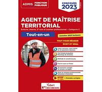 Concours Agent de maîtrise territorial 2023 - Catégorie C - Tout-en-un: Externe, interne, 3e voie, examen professionnel - Annales 2021 incluses