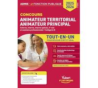 Concours Animateur territorial et Animateur principal - Catégorie B - Tout-en-un: Externe, interne, interne spécial, 3e voie et examens professionnels - Concours 2025-2026