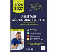 Concours Assistant médico-administratif 2026-2027 - Tout-en-un Concours interne et externe branche Secrétariat médical Catégorie B - Clothilde Poppe - Dunod - broché - Scolaire / Universitaire