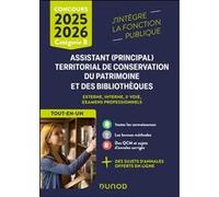 Assistant (Principal) Territorial De Conservation Du Patrimoine Et Des Bibliothèques - Catégorie B, Tout-En-Un