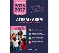 Concours ATSEM/ASEM - 100 Fiches et 1 000 QCM - 2026-2027 - Corinne Pelletier - Dunod - broché - Scolaire / Universitaire