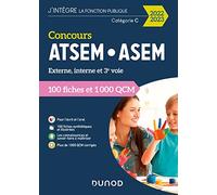 Concours ATSEM/ASEM 2022/2023: 100 Fiches et 1 000 QCM (2022-2023)