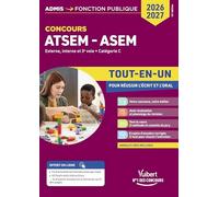 Concours ATSEM et ASEM 2026-2027 - Tout-en-un: Externe, interne et 3e voie - Catégorie C