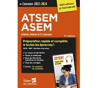 Concours ATSEM et ASEM - Catégorie C - Préparation rapide et complète à toutes les épreuves - Tout le cours en audio: Agent (territorial) spécialisé ... externe, interne et 3e concours 2023-2024