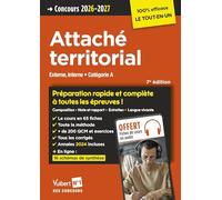 Concours Attaché territorial 2026-2027 - 100% efficace: Externe, interne - Catégorie A