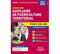 Concours Auxiliaire de puériculture territorial 2027-2028 - Tout-en-un Principal de 2e atégorie B - Pierre-Brice Lebrun - Vuibert - broché - Scolaire / Universitaire