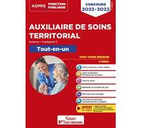 Concours Auxiliaire de soins territorial - Catégorie C - Tout-en-un Concours externe 2022-2023 - Pierre-Brice Lebrun - Vuibert - broché - Scolaire / Universitaire