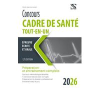 Concours cadre de santé 2026 tout-en-un Épreuve écrite et orale - Marie-Jeanne Lorson - Setes - broché - Scolaire / Universitaire