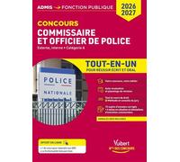Concours commissaire de police et officier de police 2026-2027- Tout-en-un Concours externe et interne, catégorie A - François Lavedan - Vuibert - broché - Scolaire / Universitaire