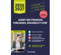 Concours commun Agent des finances publiques, douanes et CCRF - 2026-2027 Catégorie C - Tout-en-un - Frédéric Lephay - Dunod - broché - Scolaire / Universitaire