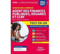 Concours Commun Agent Des Finances Publiques, Douanes Et Ccrf Externe Et Interne, Catégorie C - Tout-En-Un