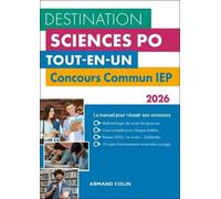 Destination Sciences Po - Concours commun IEP 2026: Tout-en-un
