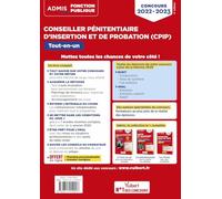 Concours Conseiller pénitentiaire d'insertion et de probation (CPIP) - Catégorie A - Tout-en-un: Concours 2022-2023