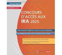 Concours D'accès Aux Ira Catégories A+ Et A