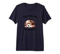 Concours de Sieste pour Les Amoureux des Chiens T-Shirt Haut de Gamme