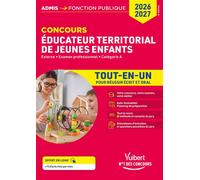 Concours Éducateur territorial de jeunes enfants - Tout-en-un - Catégorie A Concours 2026-2027 - Fabienne Geninasca - Vuibert - broché - Scolaire / Universitaire