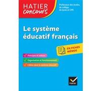 Concours enseignement - Le système éducatif français en fiches mémos - 2025-2026 - Révision Eric Tisserand (Auteur)