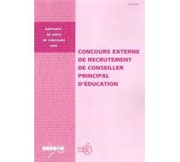 Concours Externe De Recrutement De Conseiller Principal D'éducation