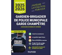 Concours Gardien-brigadier de police municipale - Garde champêtre Tout-en-un - 2025-2026
