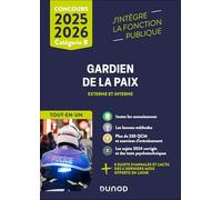 Concours Gardien de la paix 2025-2026 -Tout-en-un
