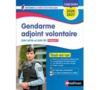 Gendarme adjoint volontaire - Concours 2026-2027 - Catégorie C - Intégrer la fonction publique