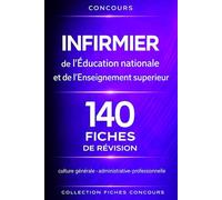 Concours Infirmier de l’Éducation nationale et de l’Enseignement supérieur 140 fiches de révision: Culture professionnelle, administrative et générale