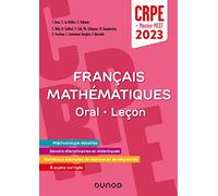 Concours Professeur des écoles - Français et Mathématiques - Oral/Leçon - CRPE 2023 - Master MEEF: Oral · Leçon (2023)