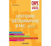 Concours Professeur des écoles - Histoire Géographie EMC - Ecrit - CRPE 2023 - Master MEEF (2023)