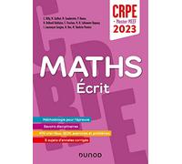 Concours Professeur des écoles - Mathématiques - Ecrit - CRPE 2023 - Master MEEF