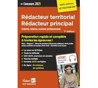 Concours Rédacteur territorial et Rédacteur principal - Catégorie B - Préparation rapide et complète à toutes les épreuves: Concours externe, interne et 3e voie - Concours 2025